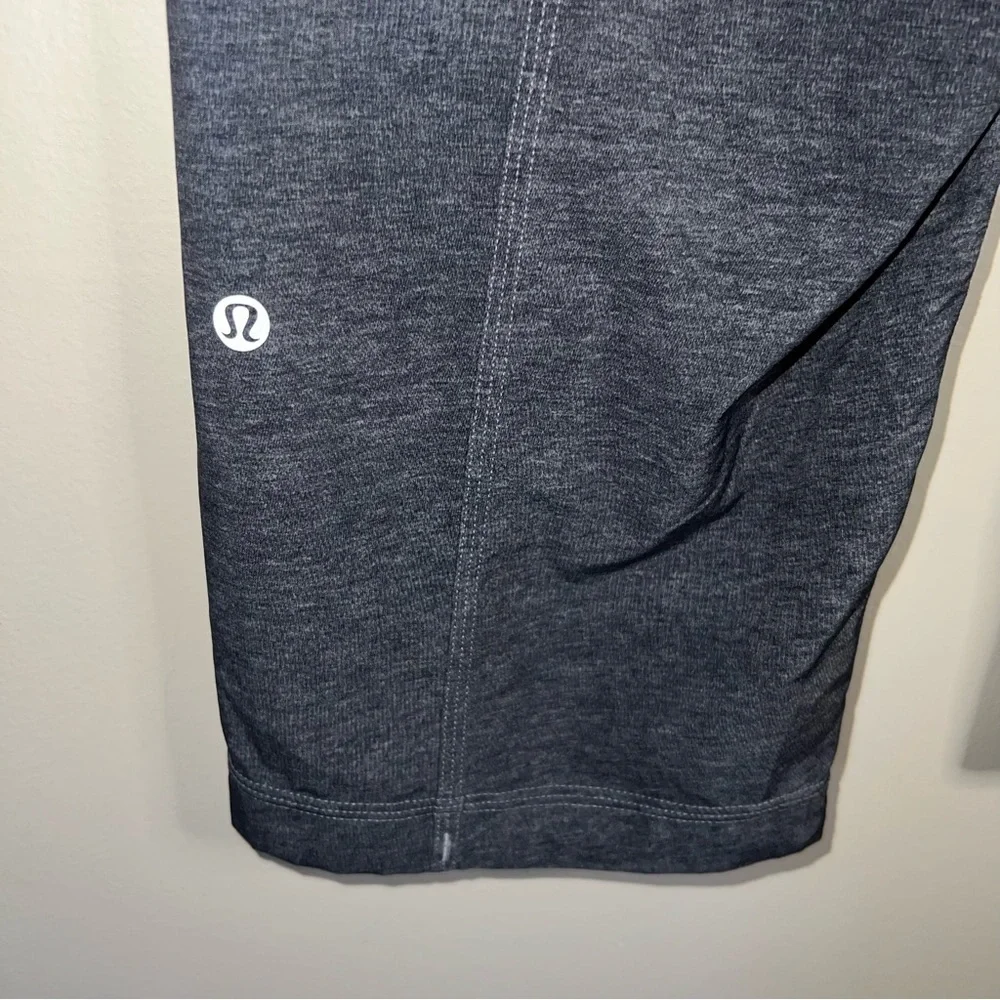 Lululemon Dance Studio Crop Pants Grey Drawstring Waistband Size 6